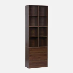 Estantería, biblioteca modular con 3 cajones y 8 nichos