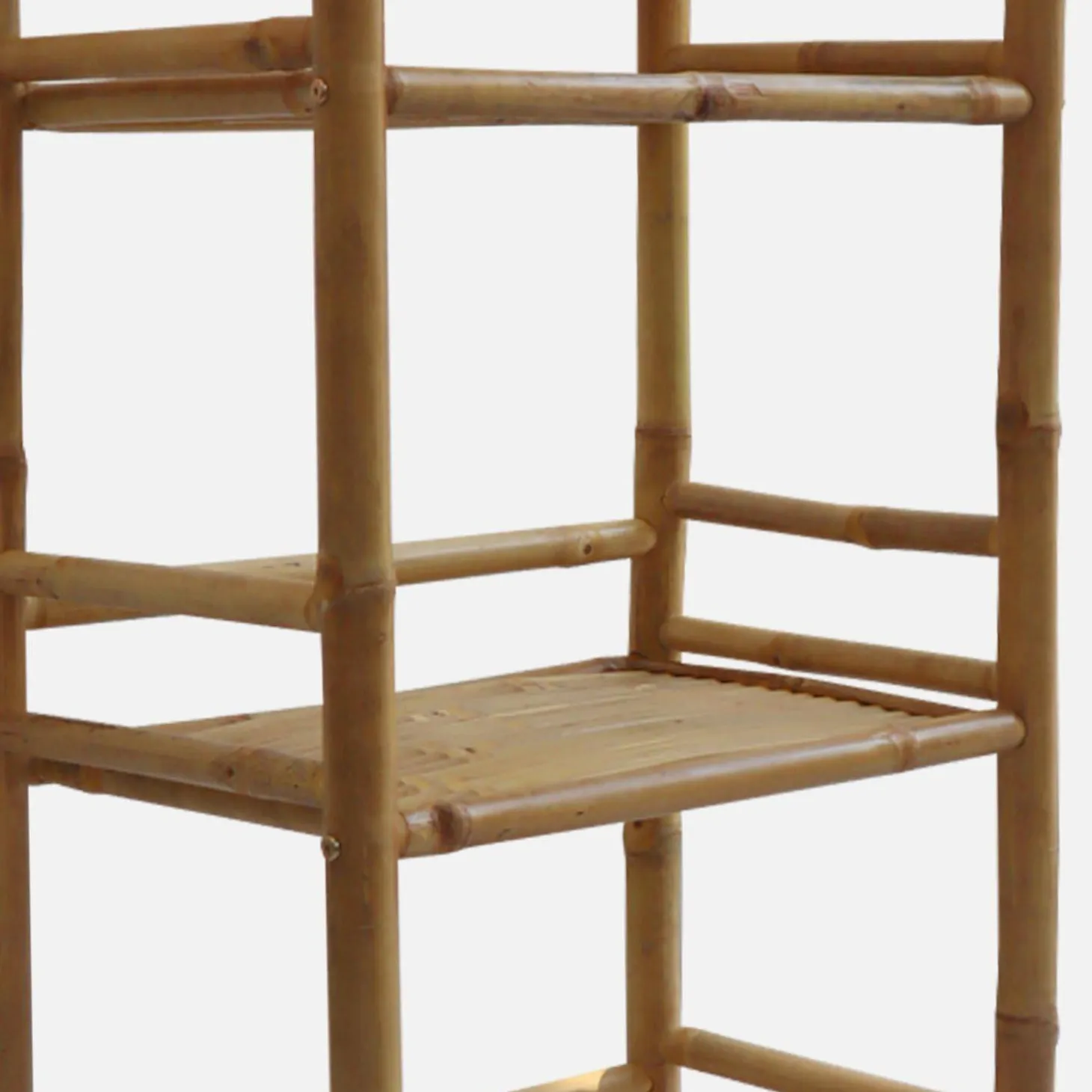 Estantería de bambú 4 niveles, 144cm