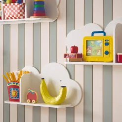 Estantería de pared nube para dormitorio infantil, set de 3
