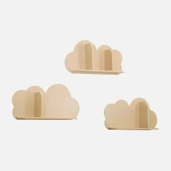 Estantería de pared nube para dormitorio infantil, set de 3