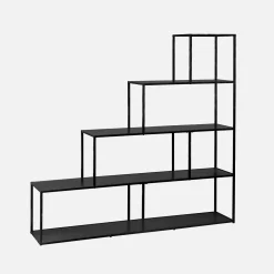 Estantería escalera de metal con 4 niveles