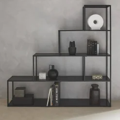 Estantería escalera de metal con 4 niveles