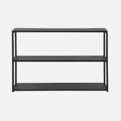 Estantería industrial baja de metal de 3 niveles, 120cm