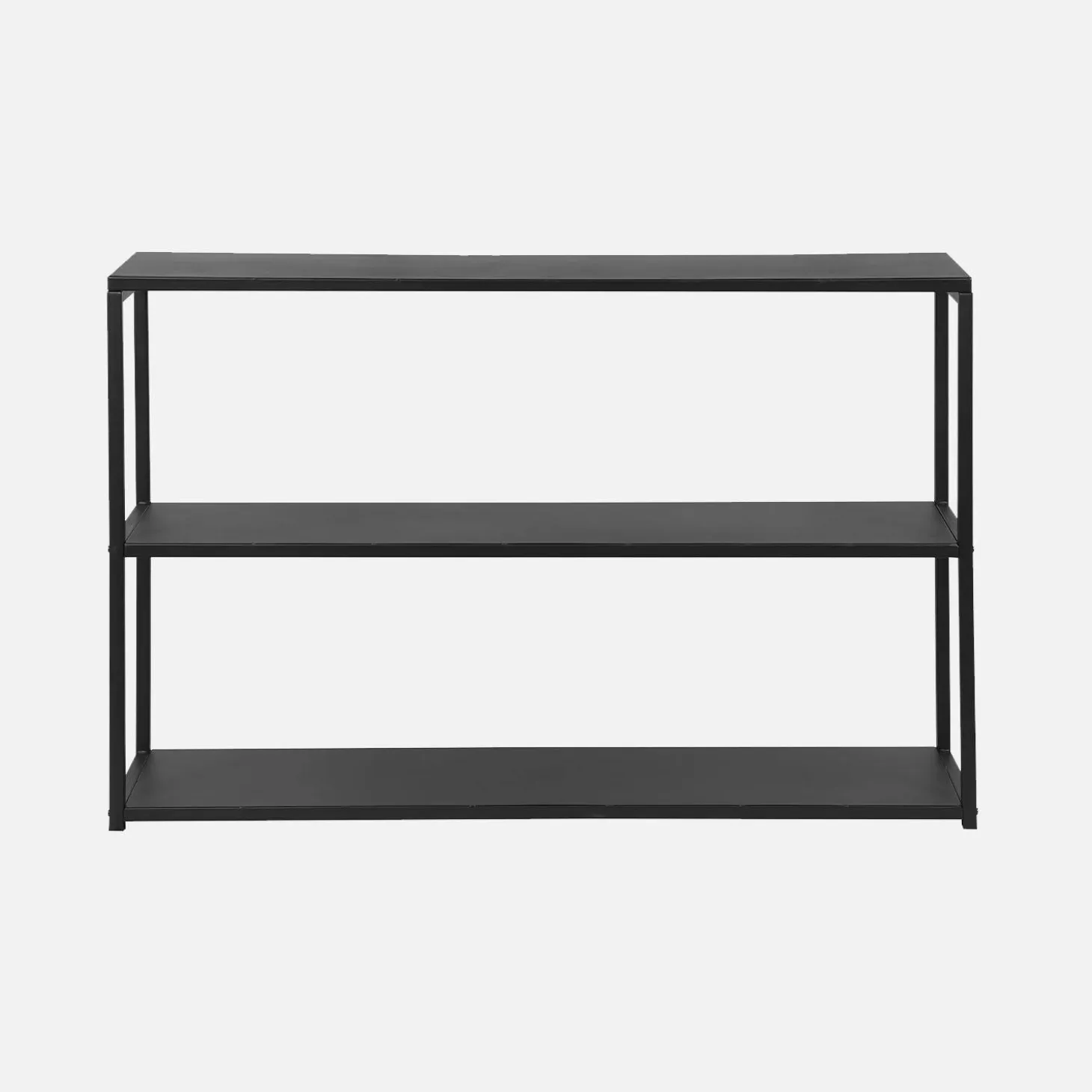 Estantería industrial baja de metal de 3 niveles, 120cm