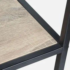 Estantería industrial de metal y efecto madera, 5 niveles