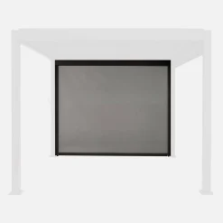 Estor lateral enrollable para pérgola bioclimática, 3m