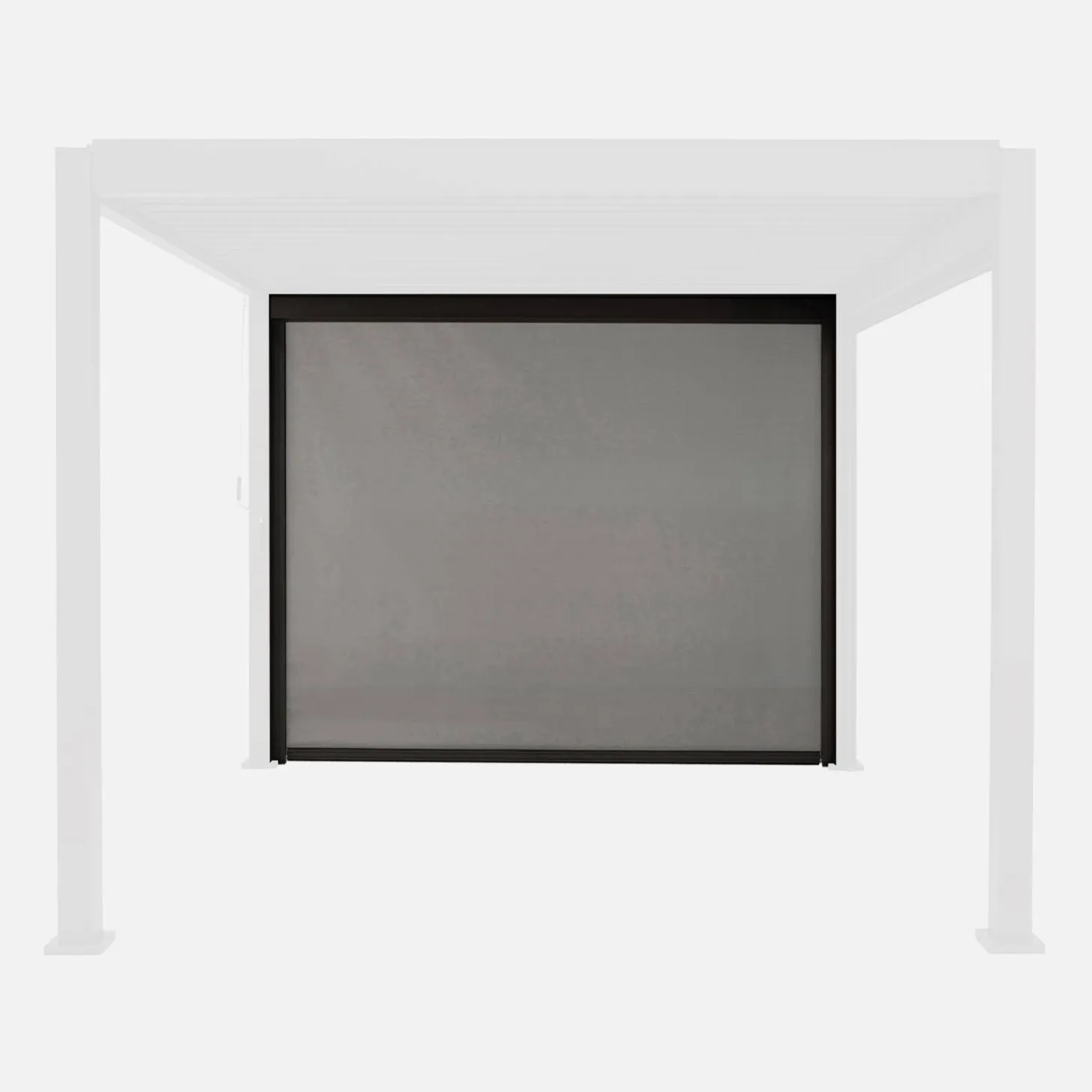 Estor lateral enrollable para pérgola bioclimática, 3m