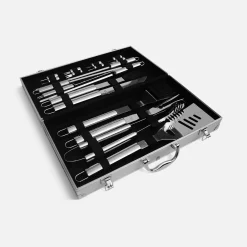 Estuche para utensilios de barbacoa de 18 piezas