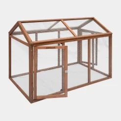 Gallinero de madera con ampliación para 6 gallinas