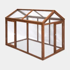 Gallinero de madera con ampliación para 6 gallinas