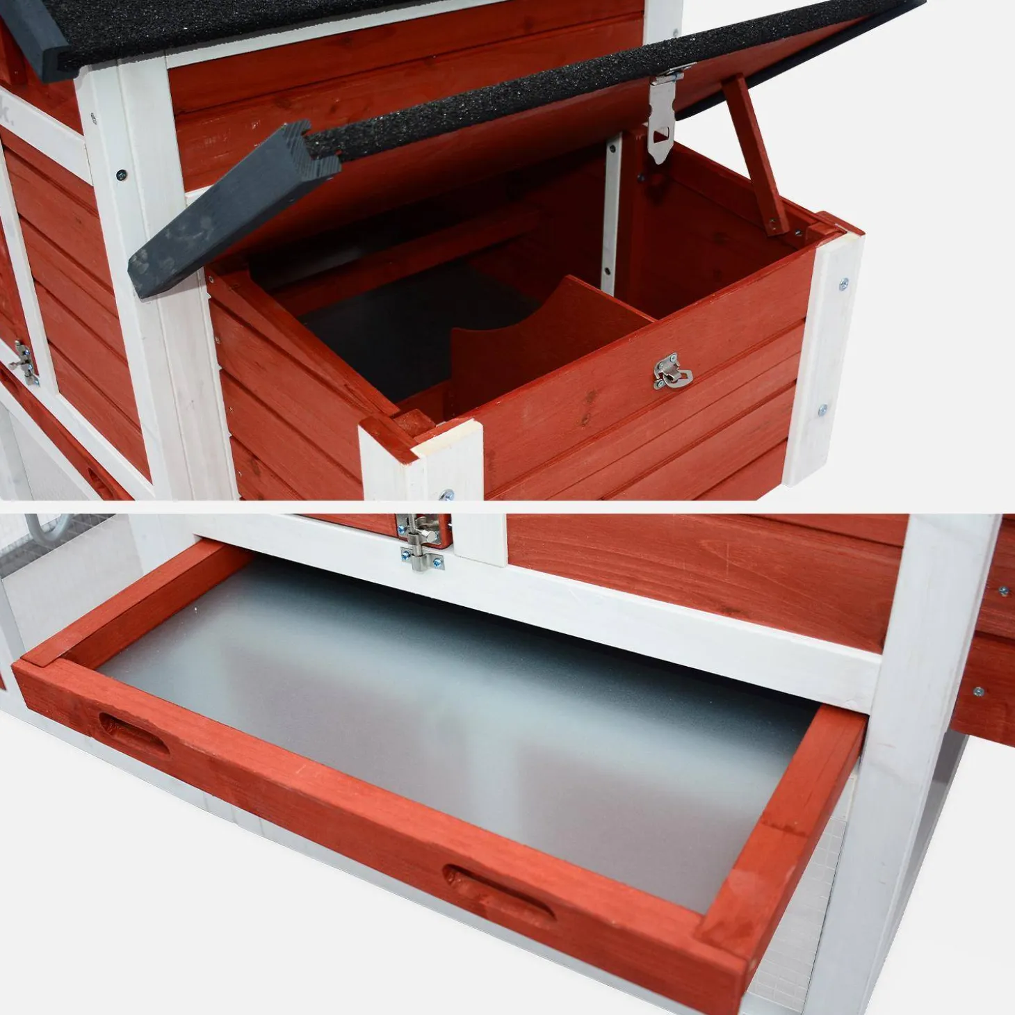 Gallinero de madera con corral para 3 gallinas