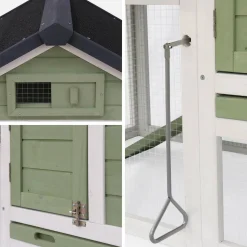 Gallinero de madera con corral para 3 gallinas