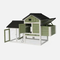 Gallinero de madera con corral para 3 gallinas
