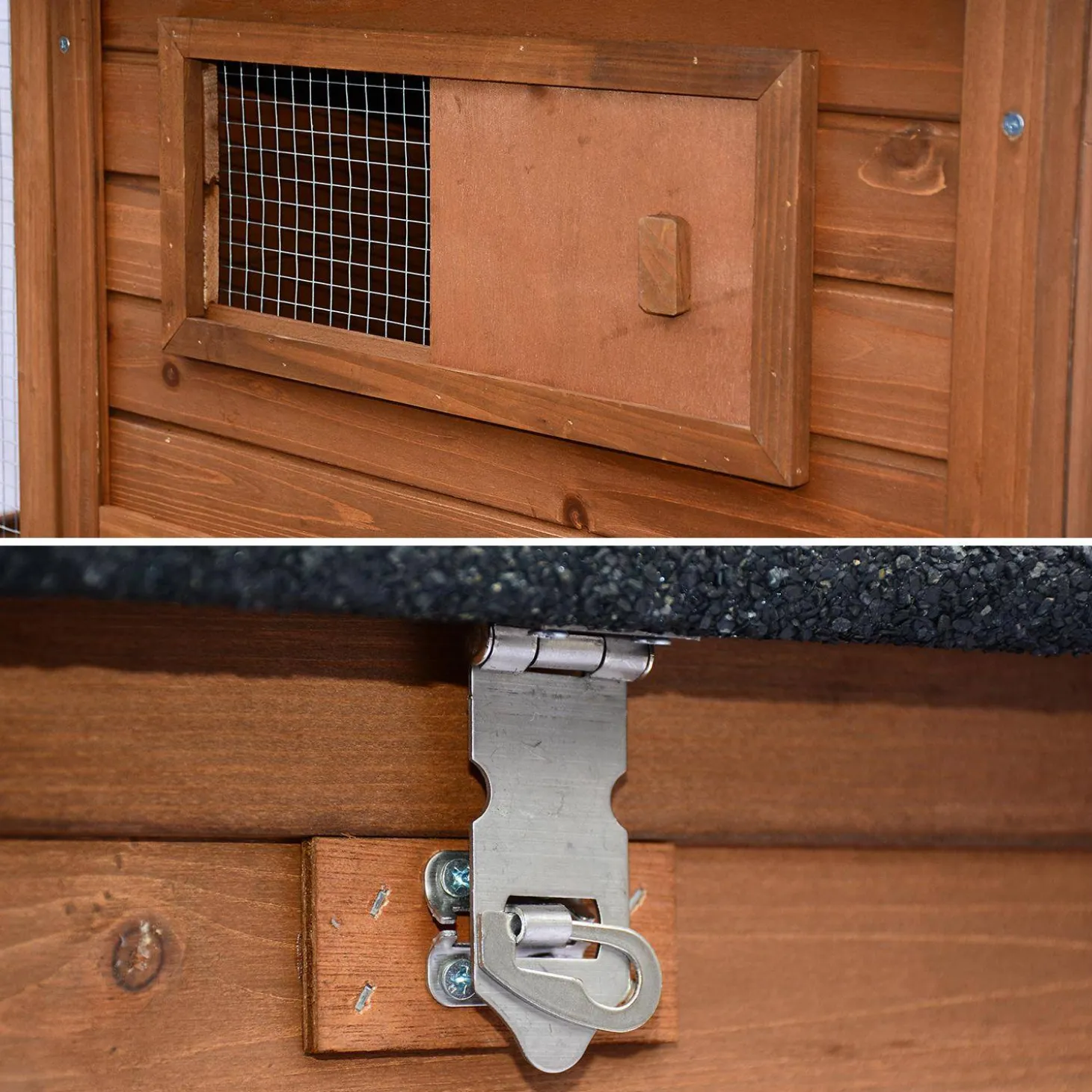 Gallinero de madera con corral para 6 a 8 gallinas