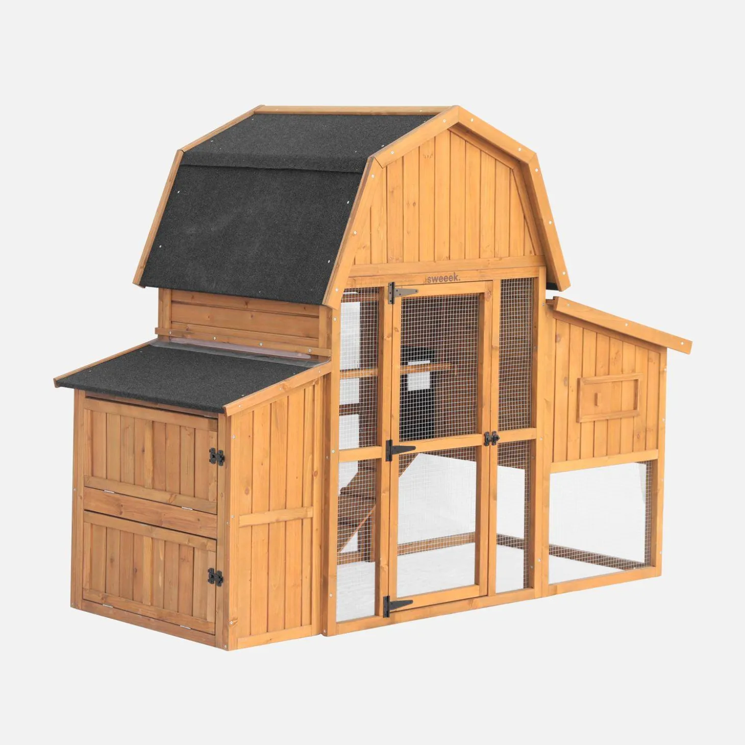 Gallinero en madera de abeto para 6 gallinas