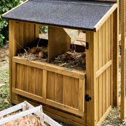 Gallinero en madera de abeto para 6 gallinas