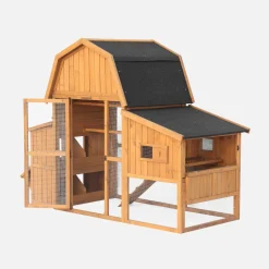 Gallinero en madera de abeto para 6 gallinas
