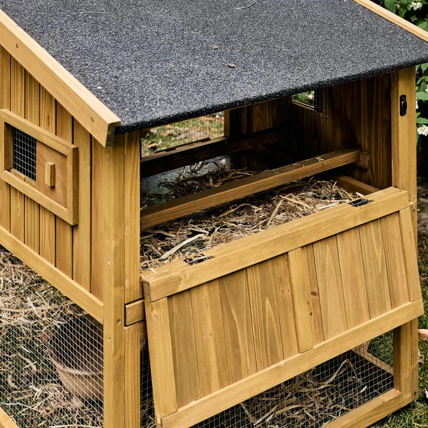 Gallinero en madera de abeto para 6 gallinas