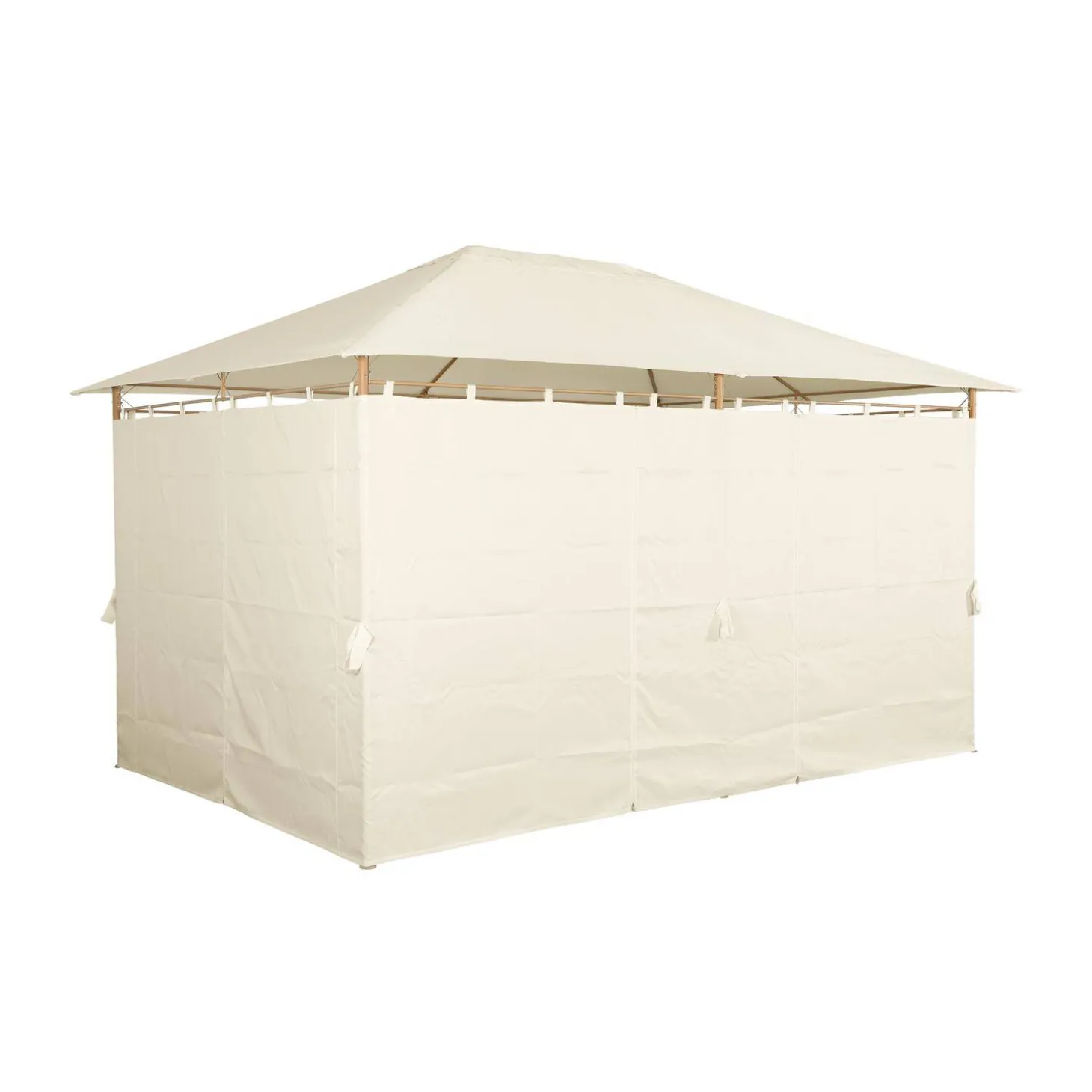 Gazebo de jardín 3x4m con cortinas