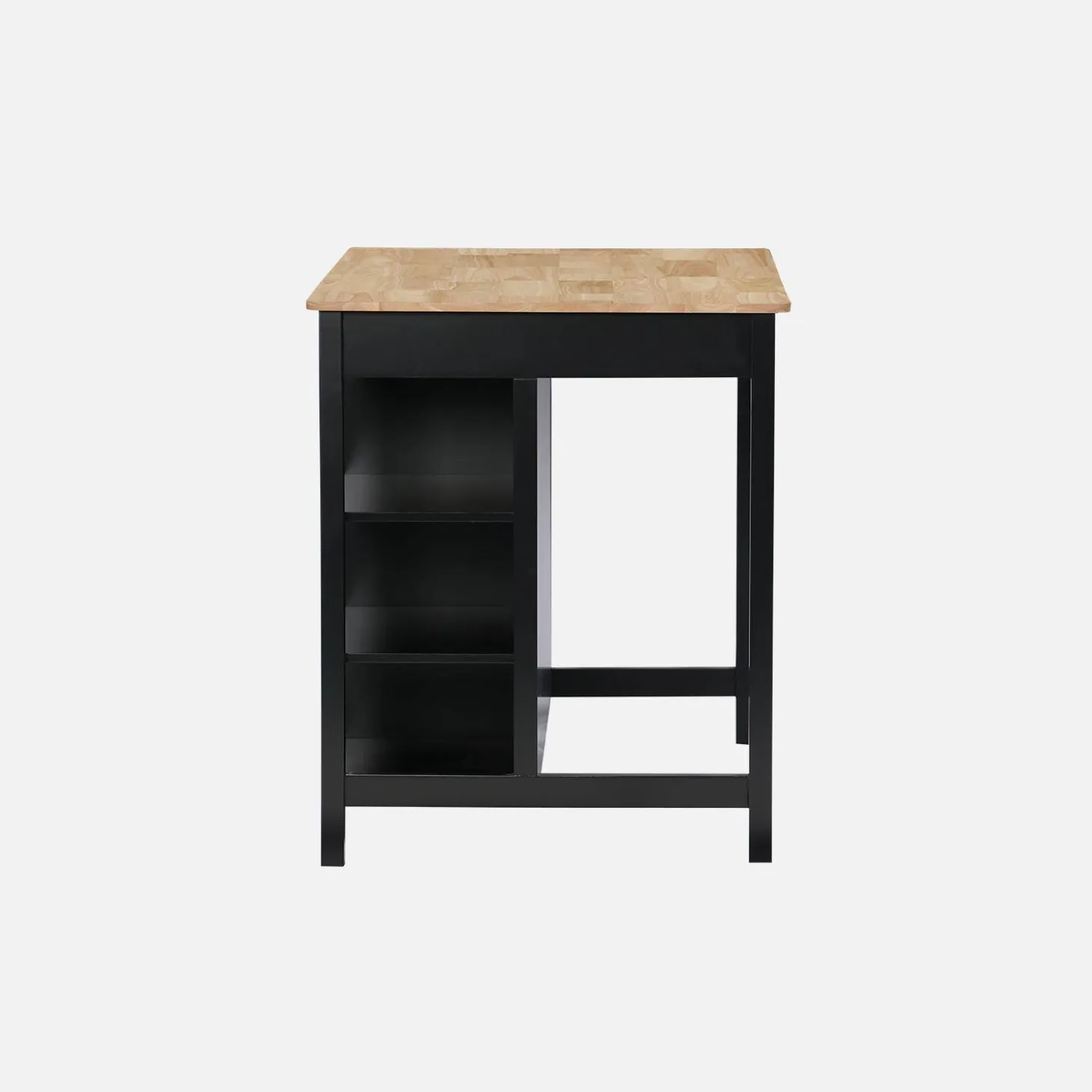 Isla de cocina con 5 estantes, 1 puerta, y 1 cajón