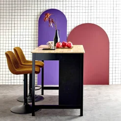 Isla de cocina con 5 estantes, 1 puerta, y 1 cajón