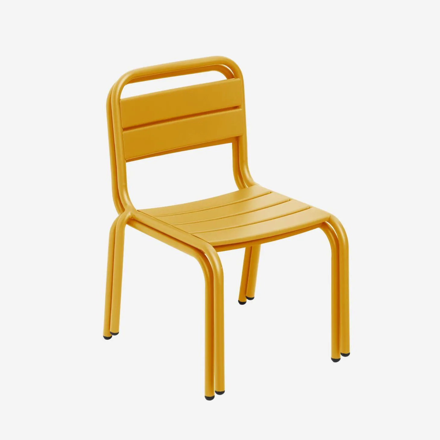 Juego de 2 sillas de metal para niños