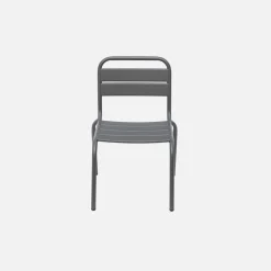 Juego de 2 sillas de metal para niños
