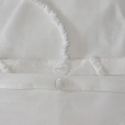 Juego de funda nórdica de algodón blanco 2 plazas