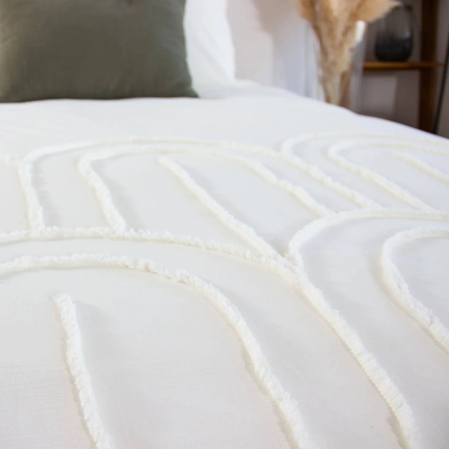 Juego de funda nórdica de algodón con diseño de arcos