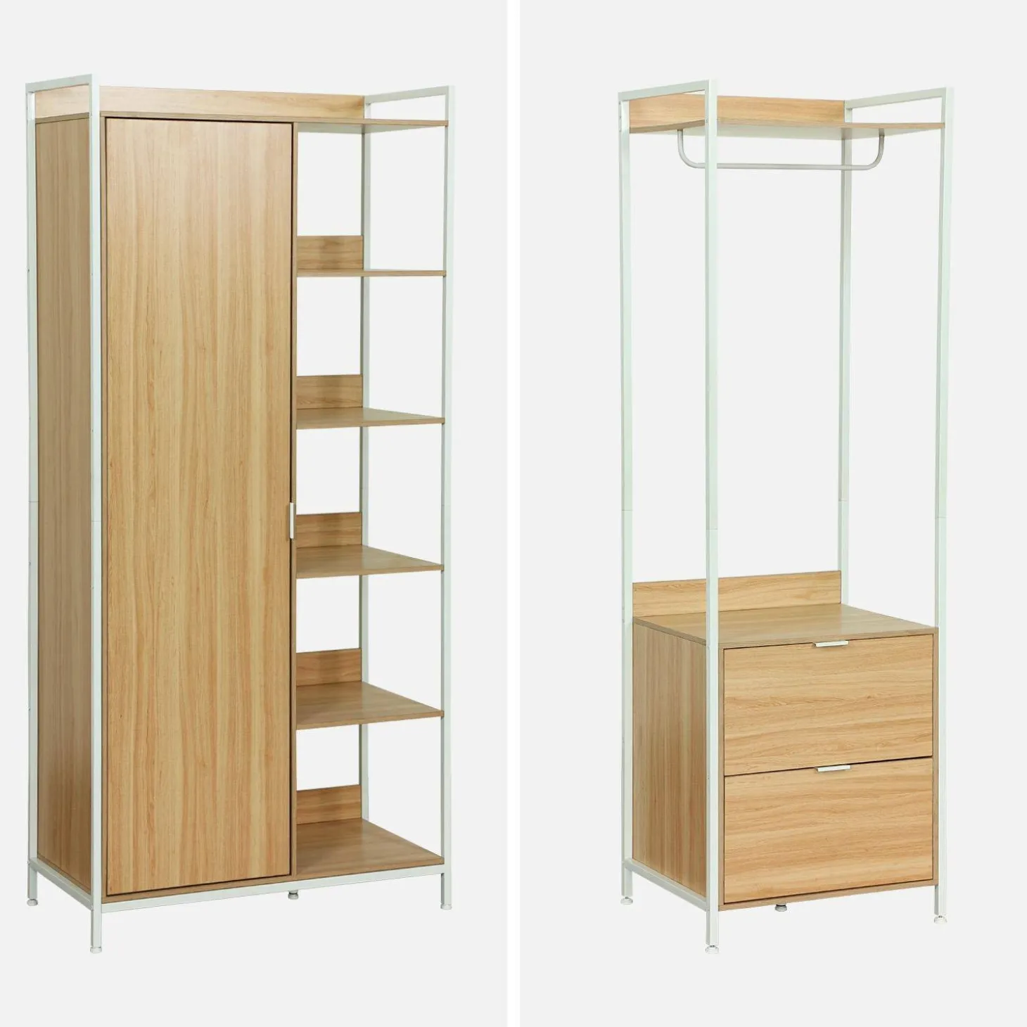 Kit de vestidor modular con 4 elementos