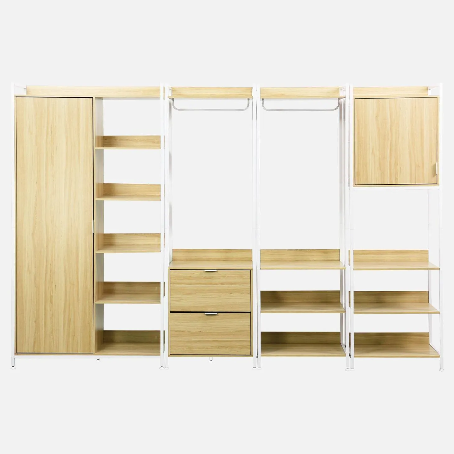 Kit de vestidor modular con 4 elementos