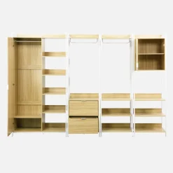 Kit de vestidor modular con 4 elementos