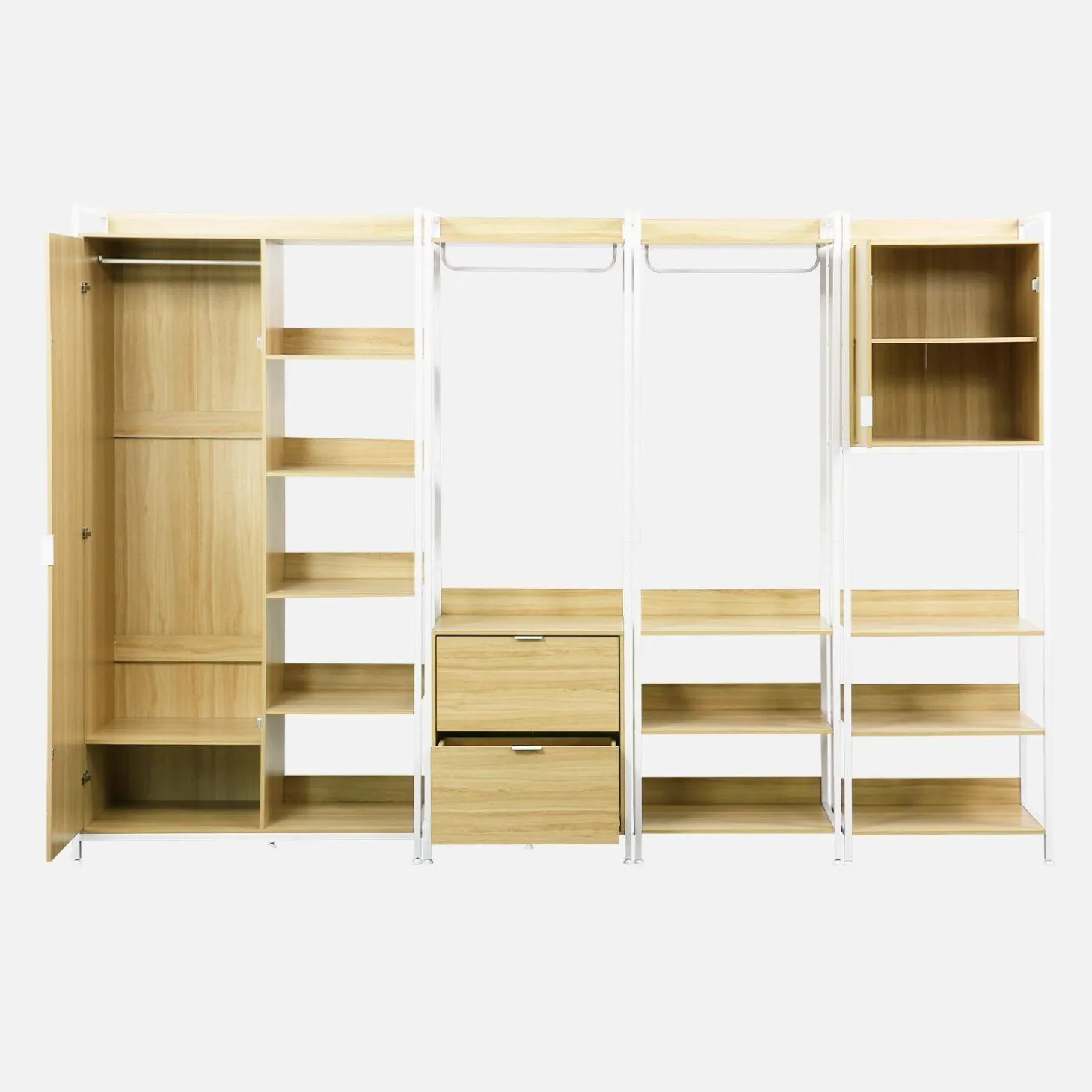 Kit de vestidor modular con 4 elementos