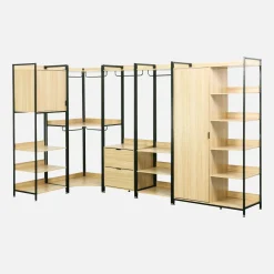 Kit de vestidor modular con 5 elementos