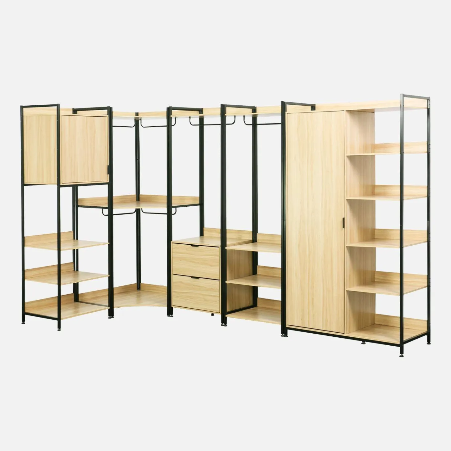 Kit de vestidor modular con 5 elementos