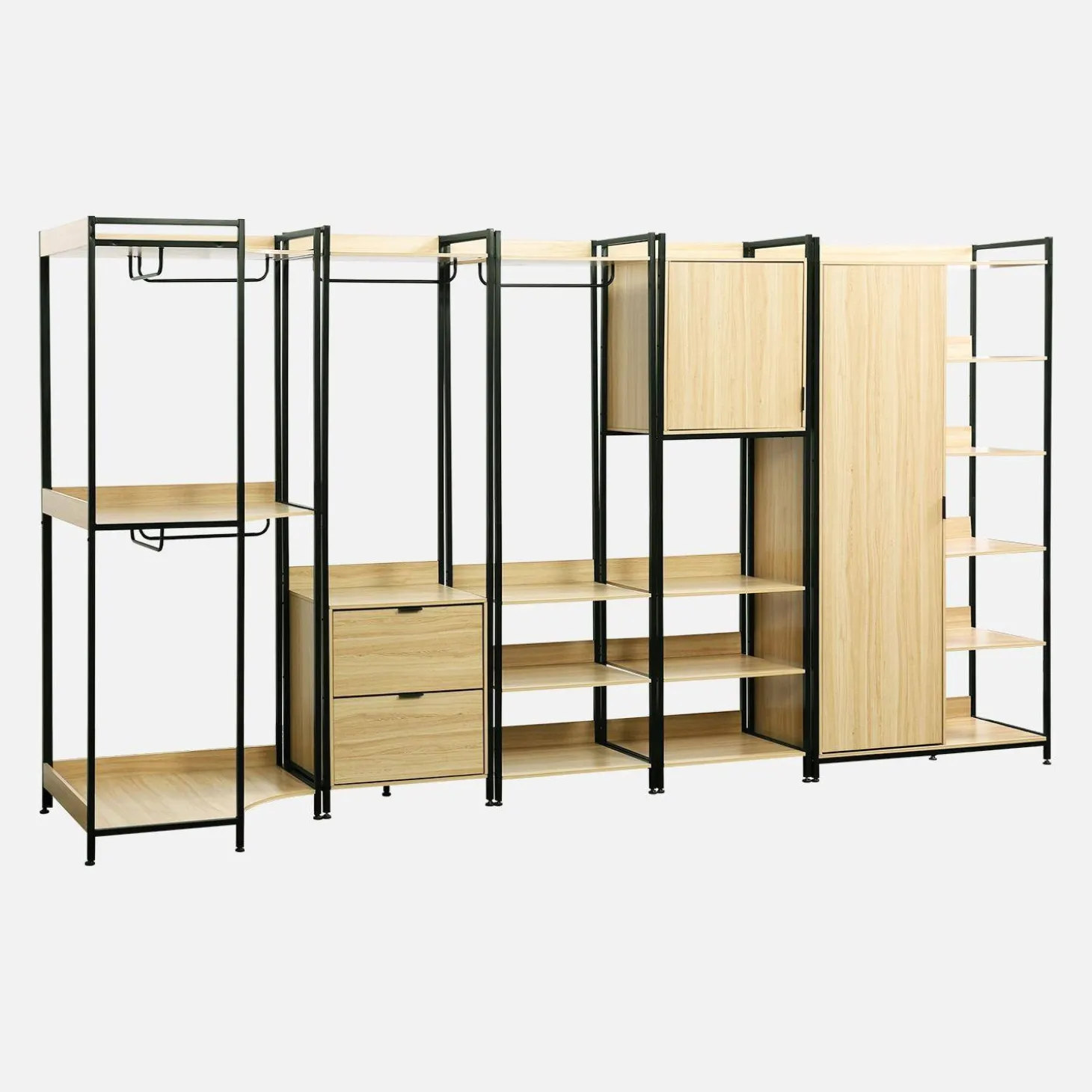 Kit de vestidor modular con 5 elementos