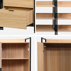 Kit de vestidor modular con 5 elementos