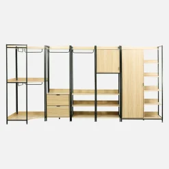 Kit de vestidor modular con 5 elementos