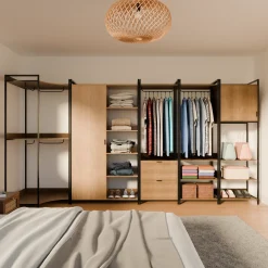 Kit de vestidor modular con 5 elementos