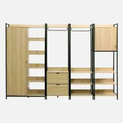 Kit de vestidor modular con 4 elementos
