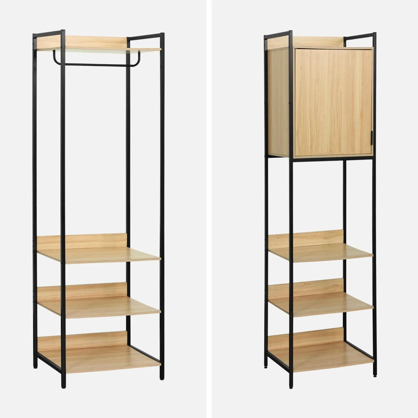 Kit de vestidor modular con 4 elementos