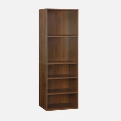 Kit de vestidor modular decorado en madera, 4 elementos