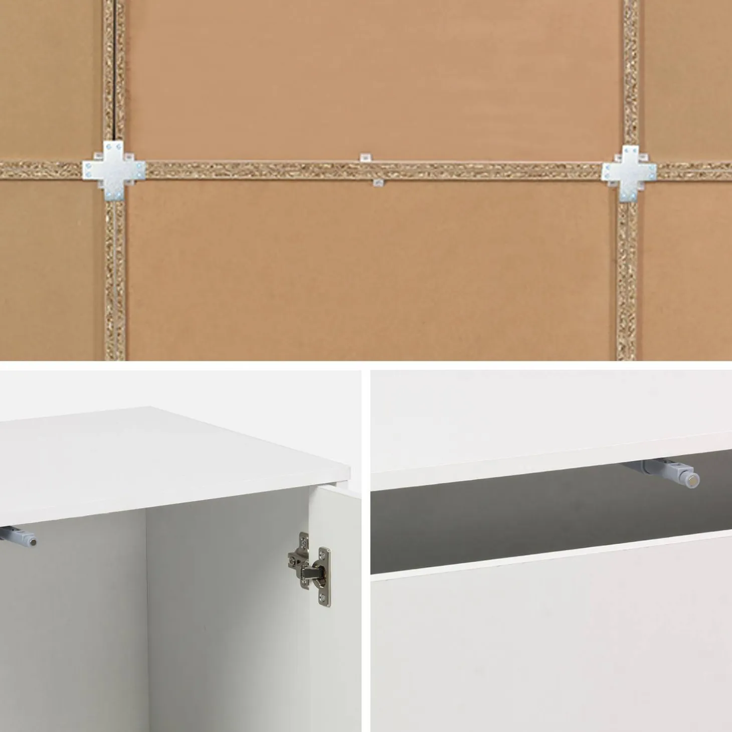 Kit estantería o biblioteca modular decorativa madera con 9 elementos