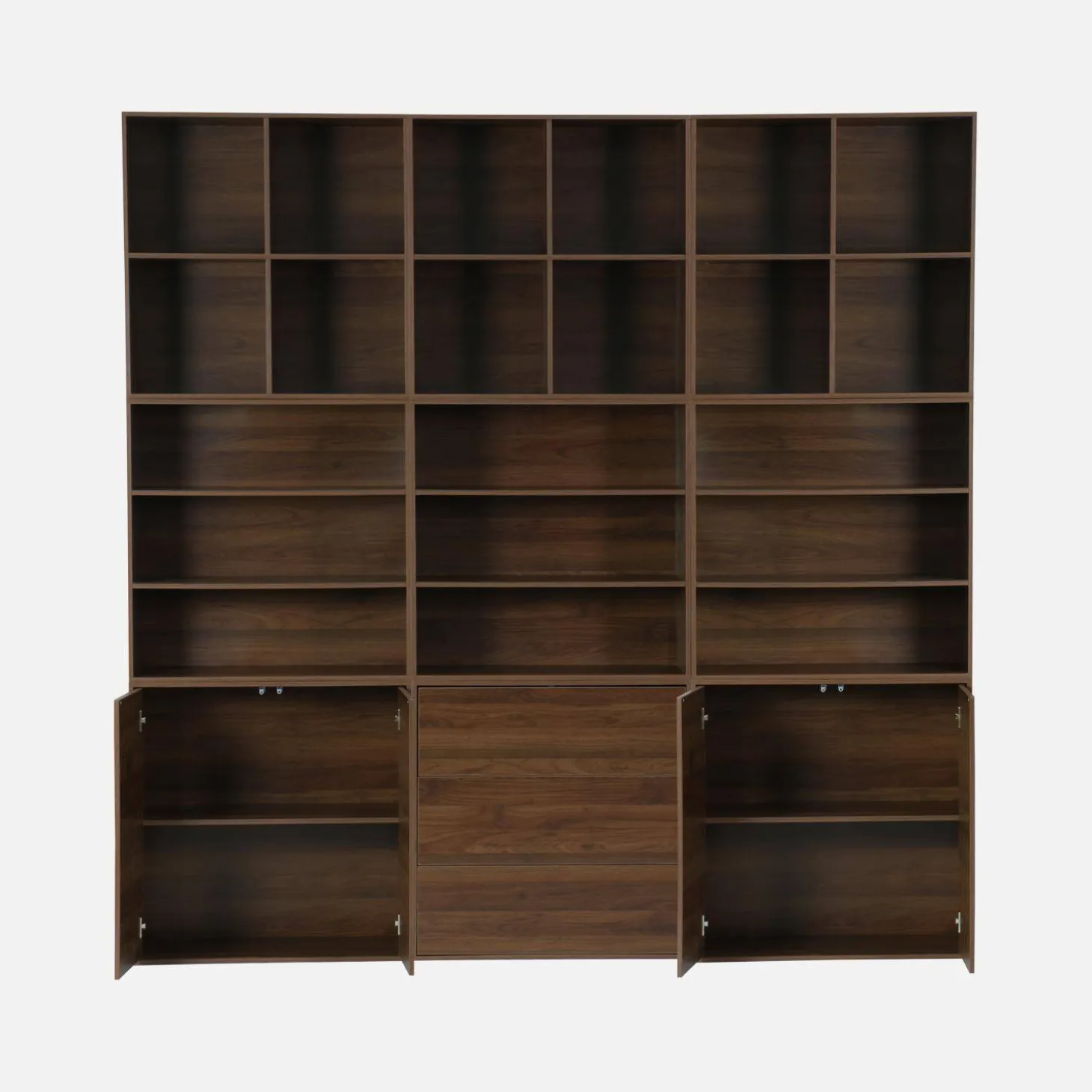 Kit estantería o biblioteca modular con 9 secciones