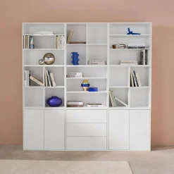 Kit estantería o biblioteca modular con 9 secciones