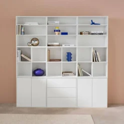 Kit estantería o biblioteca modular con 9 secciones