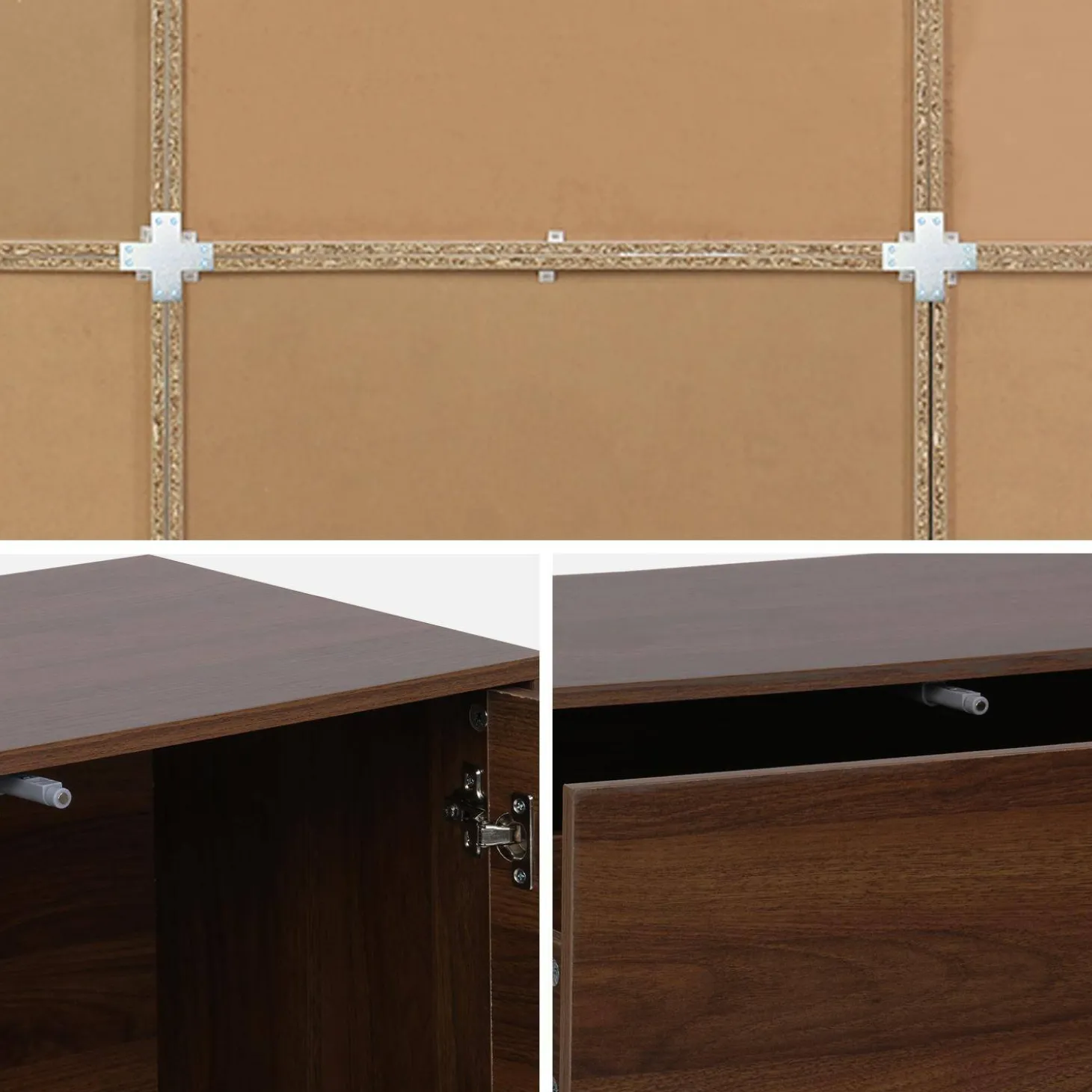 Kit estantería o biblioteca modular decorativa madera con 9 elementos