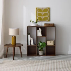 Librería de 3 estantes con 6 compartimentos