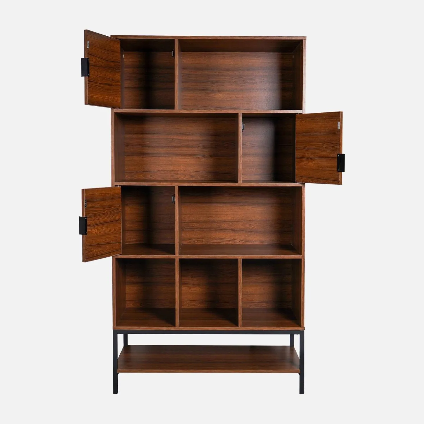 Librería de nogal, 9 compartimentos