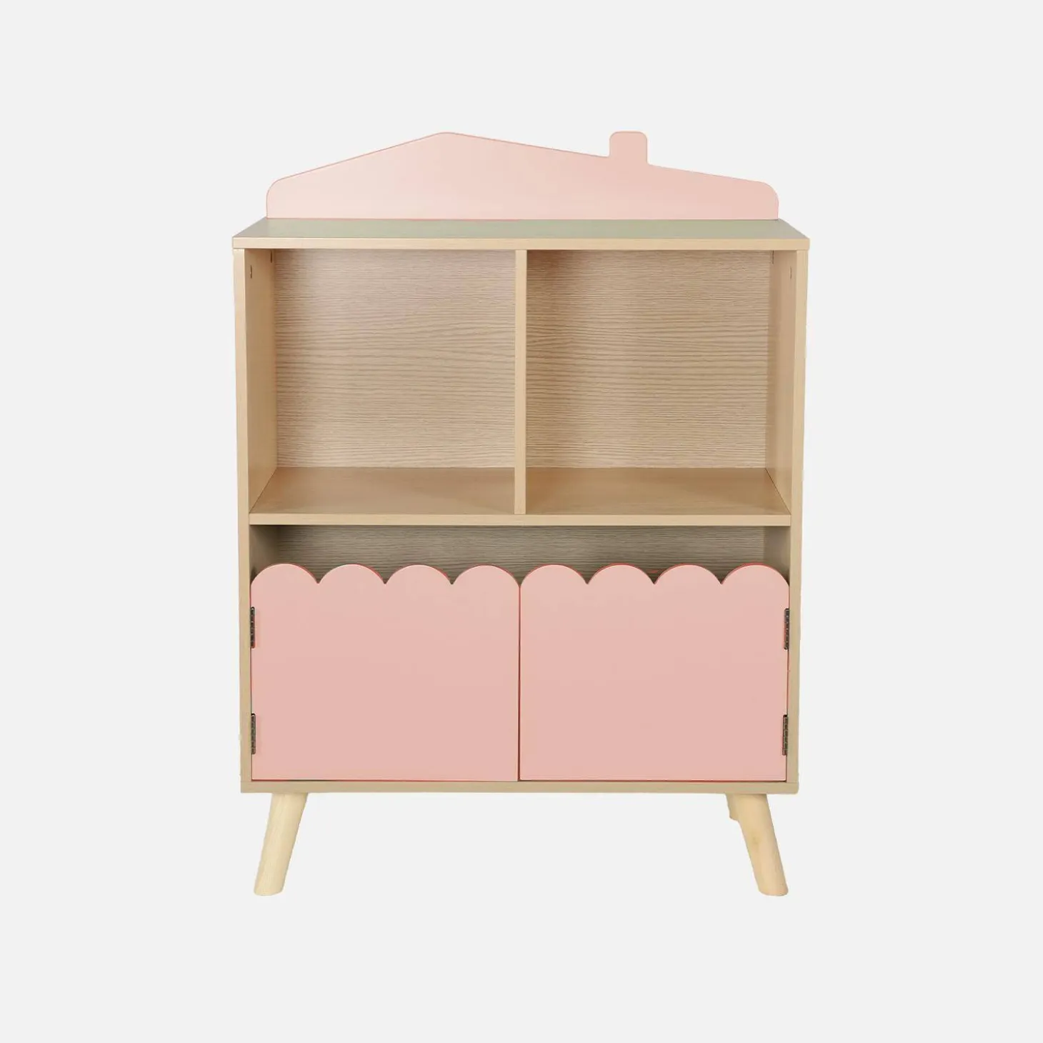 Librería infantil de 2 estantes y 2 puertas